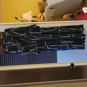 Navy and white jumpsuit